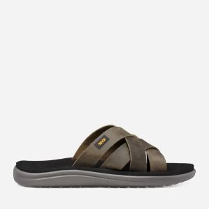 Teva Voya Slide Leather Férfi Szandál